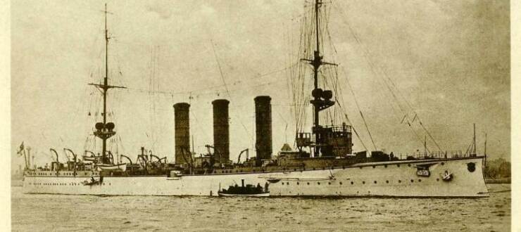 German Cruiser SMS Emden (First Limited DX Edition) (Plastic