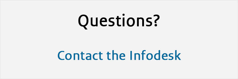 Questions? Contact the Infodesk