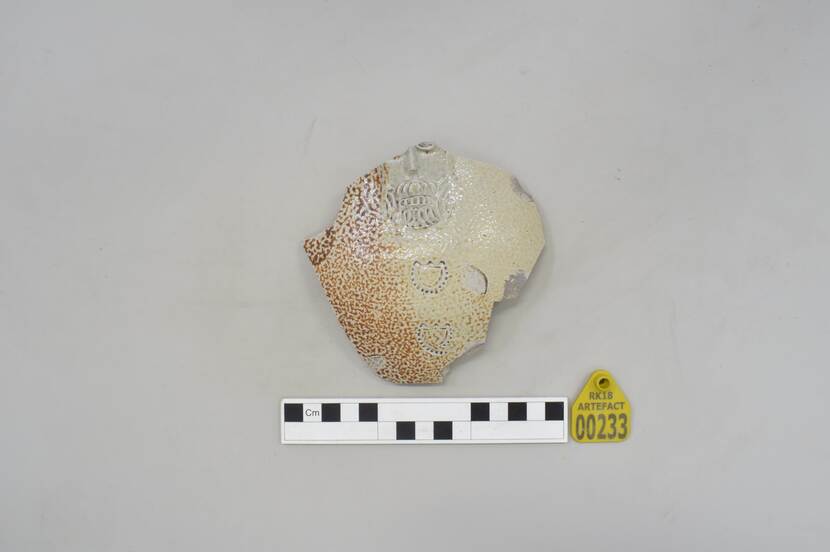 A sherd of Frechen pottery found on VOC-ship Rooswijk